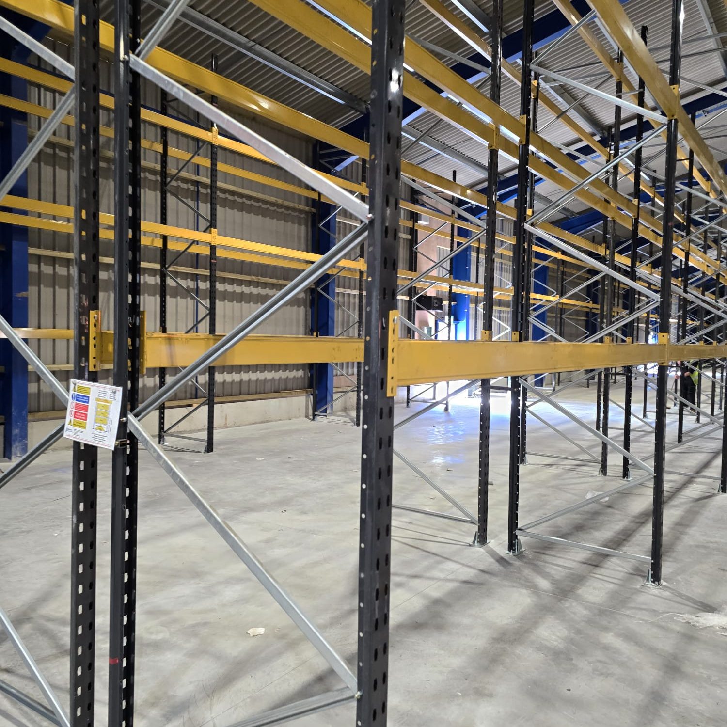 Close up of link51 pallet racking